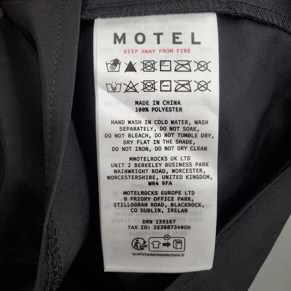 Motel Arkana Taffeta Babydoll Mini Dress Women Size Medium NWT Sleeveless - Picture 7 of 14